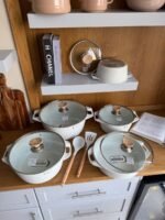 Granite Cookware Set with Glass Lids & Utensils - Image 3