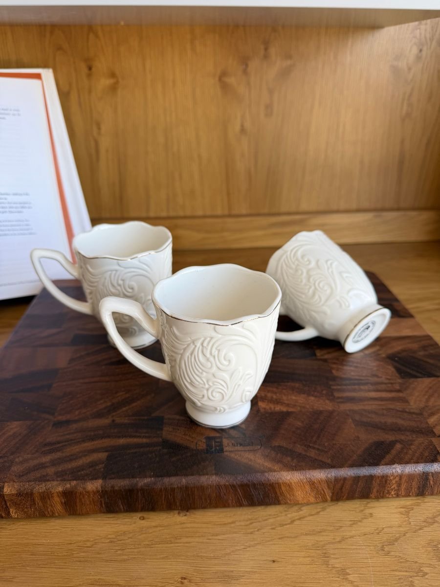 34 طقم كاسات قهوة/شاي مزخرفة – 6 قطع - الصورة 1