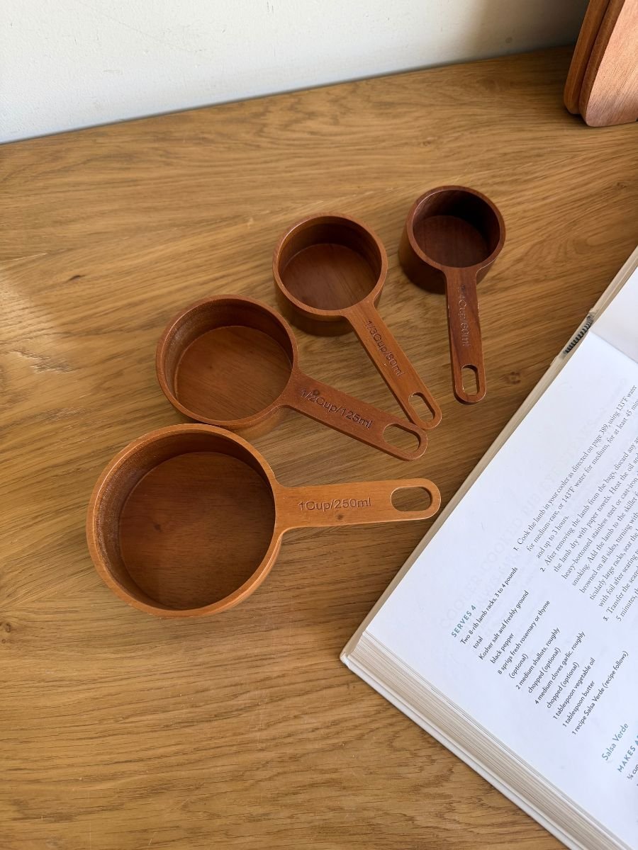 36 طقم أكواب معيارية خشبية (4 قطع) - الصورة 1