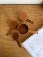 ⁦طقم أكواب معيارية خشبية (4 قطع)⁩ - الصورة ⁦2⁩