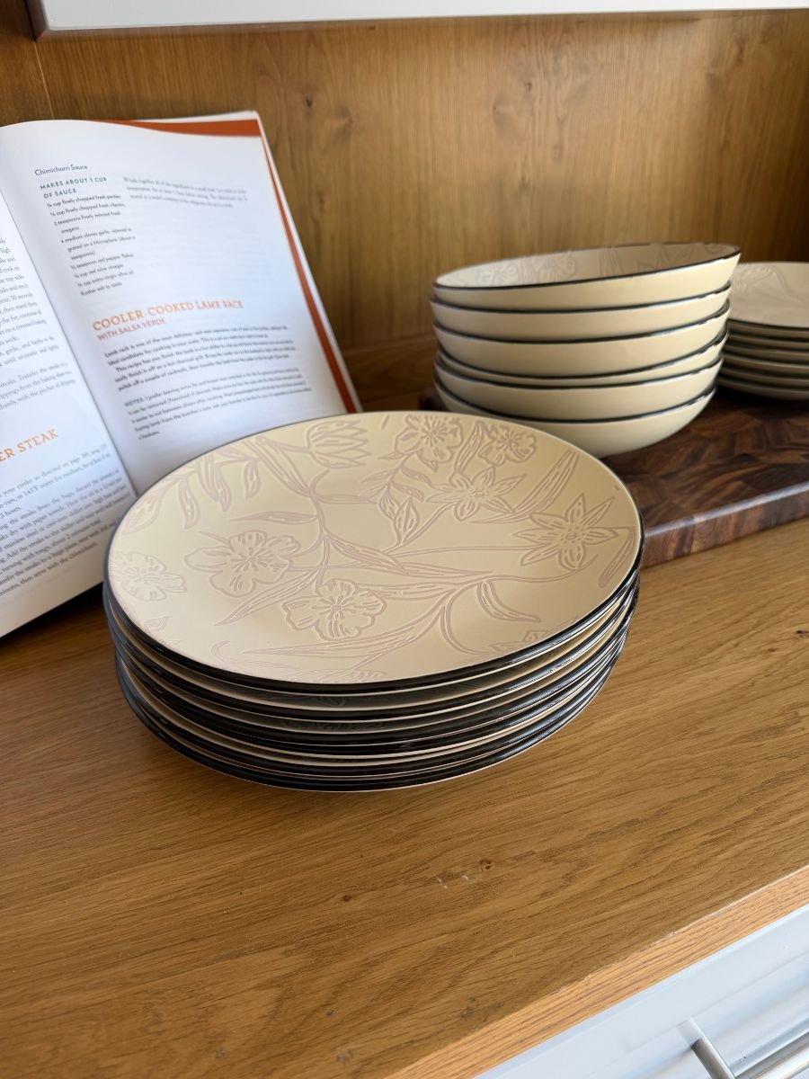 41 طقم صحون سيراميك مزخرفة – 18 قطعة - الصورة 1