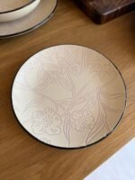 ⁦طقم صحون سيراميك مزخرفة – 18 قطعة⁩ - الصورة ⁦3⁩