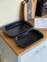 طقم صواني فرن مستطيلة (قطعتان) – كبيرة وصغيرة