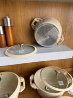 10-Piece Die-Cast Aluminum Non-Stick Cookware Set with Glass Lids - Image 3