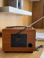 Portable Vintage Style Radio with Wooden Design - Image 3