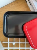 Rectangular Cake Storage Tray with Lid & Cutting Grid - Image 3