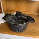 قدر طبخ جرانيت مع غطاء زجاج – 28 سم