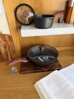 مقلاة DUX عميقة مع غطاء – 32 سم