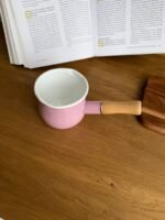 ⁦غلاي مطلي بالمينا مع مقبض خشبي⁩ - الصورة ⁦3⁩