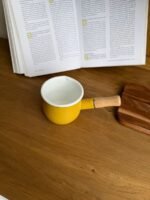 ⁦غلاي مطلي بالمينا مع مقبض خشبي⁩ - الصورة ⁦4⁩