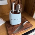 حامل سكاكين SMEG + سكاكين