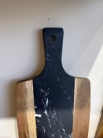 Marble & Natural Wood Cutting and Serving Board  – Large Size - Image 3