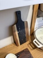 Marble & Natural Wood Cutting and Serving Board  – Large Size - Image 4