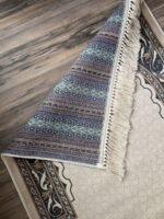 ⁦سجادة مزخرفة اسود وبيج⁩ - الصورة ⁦4⁩