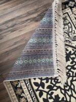 ⁦سجادة مزخرفة اسود وذهبي⁩ - الصورة ⁦3⁩