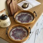 طقم صواني تقديم دائرية 2 في 1