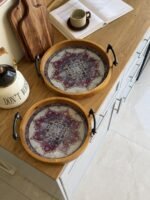 ⁦طقم صواني تقديم دائرية 2 في 1⁩ - الصورة ⁦4⁩