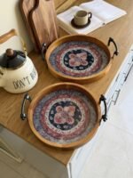 اسم المنتج: طقم صواني تقديم دائرية 2 في 1