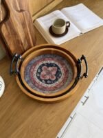 ⁦اسم المنتج: طقم صواني تقديم دائرية 2 في 1⁩ - الصورة ⁦3⁩