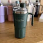 Insulated Travel Mug with Handle & Straw – 600 ml