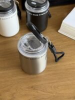 Stainless Steel Insulated Travel Mug with Lid & Carry Strap – 260 ml - Image 2