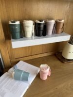 Insulated Travel Mug with Lid & Carry Strap – 360 ml - Image 2