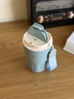 Insulated Travel Mug with Lid & Carry Strap – 360 ml - Image 3
