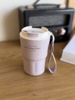 كوب/مج حراري مع غطاء وحبل – 360 مل